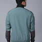 Olive Colour Blocked Nylon Jacket