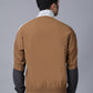 Tan Colour Blocked Nylon Jacket
