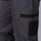 Grey Colour Blocked Nylon Track Pants