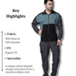 Grey Colour Blocked Nylon Track Pants