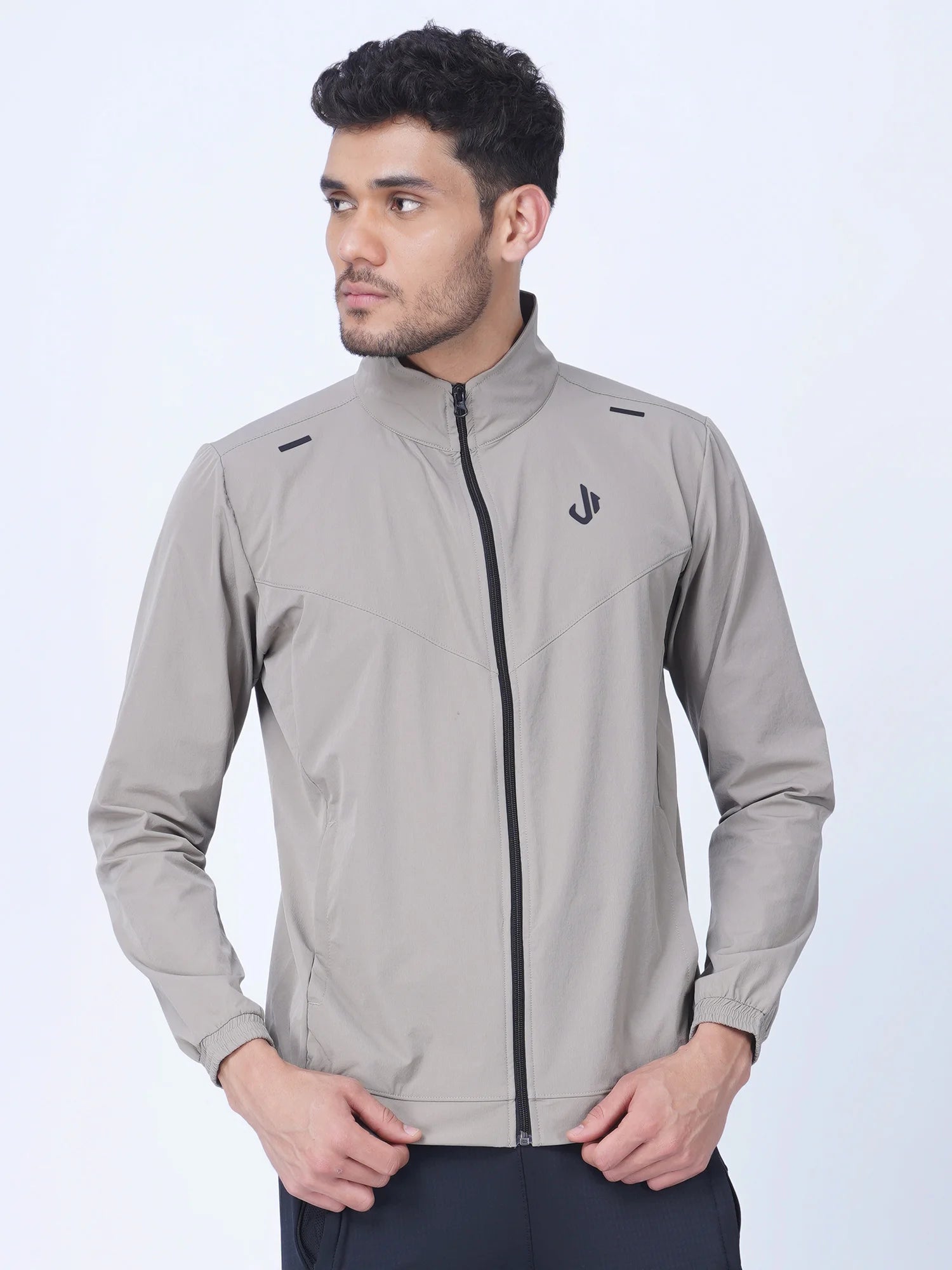 Beige Woven Training Jacket