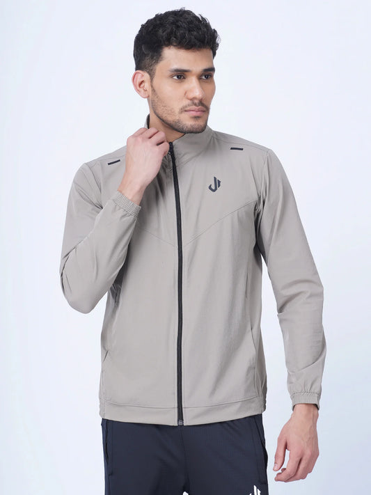 Woven Training Jacket (Solid Beige)