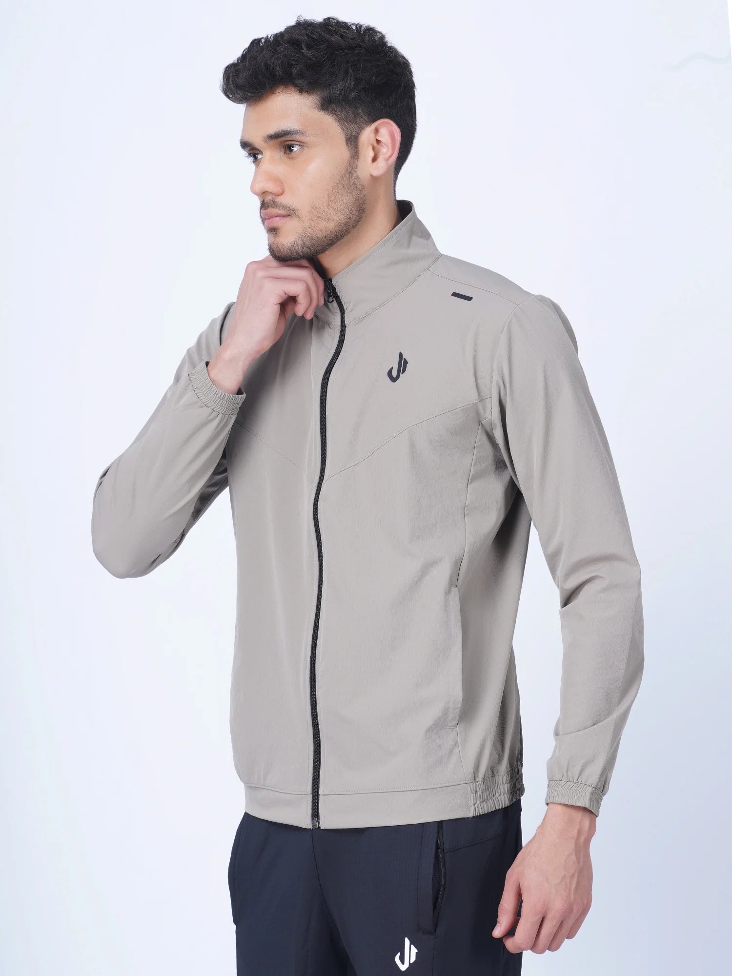 Beige Woven Training Jacket