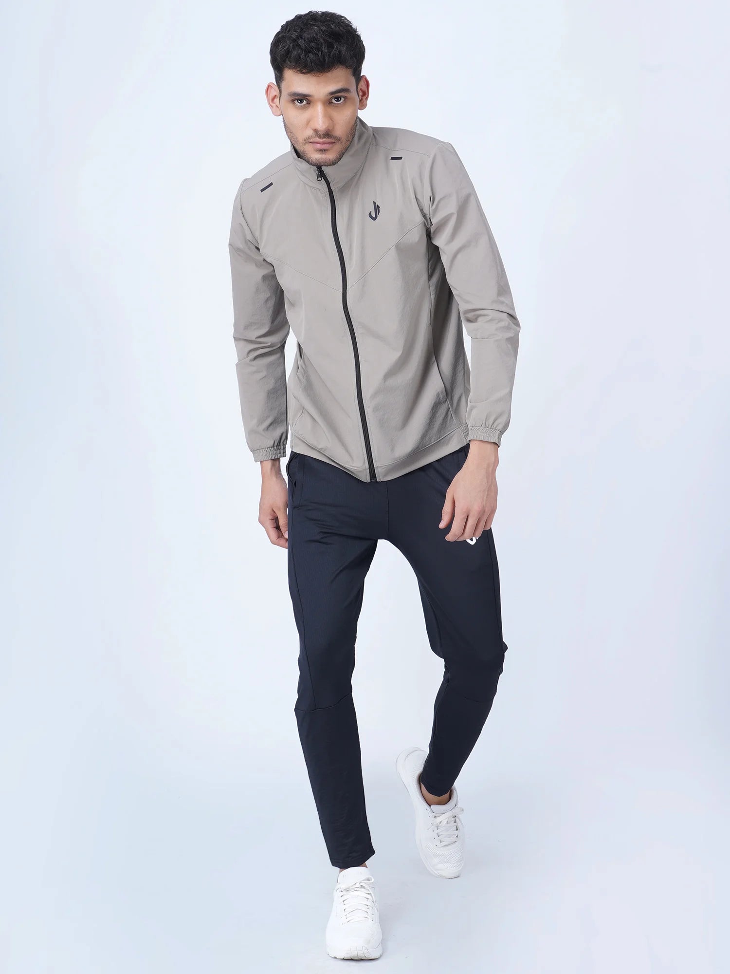Beige Woven Training Jacket