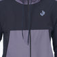Black Colour Blocked Sports Jacket Hoodie