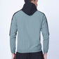 Colour Blocked Sports Jacket Hoodie (Olive)