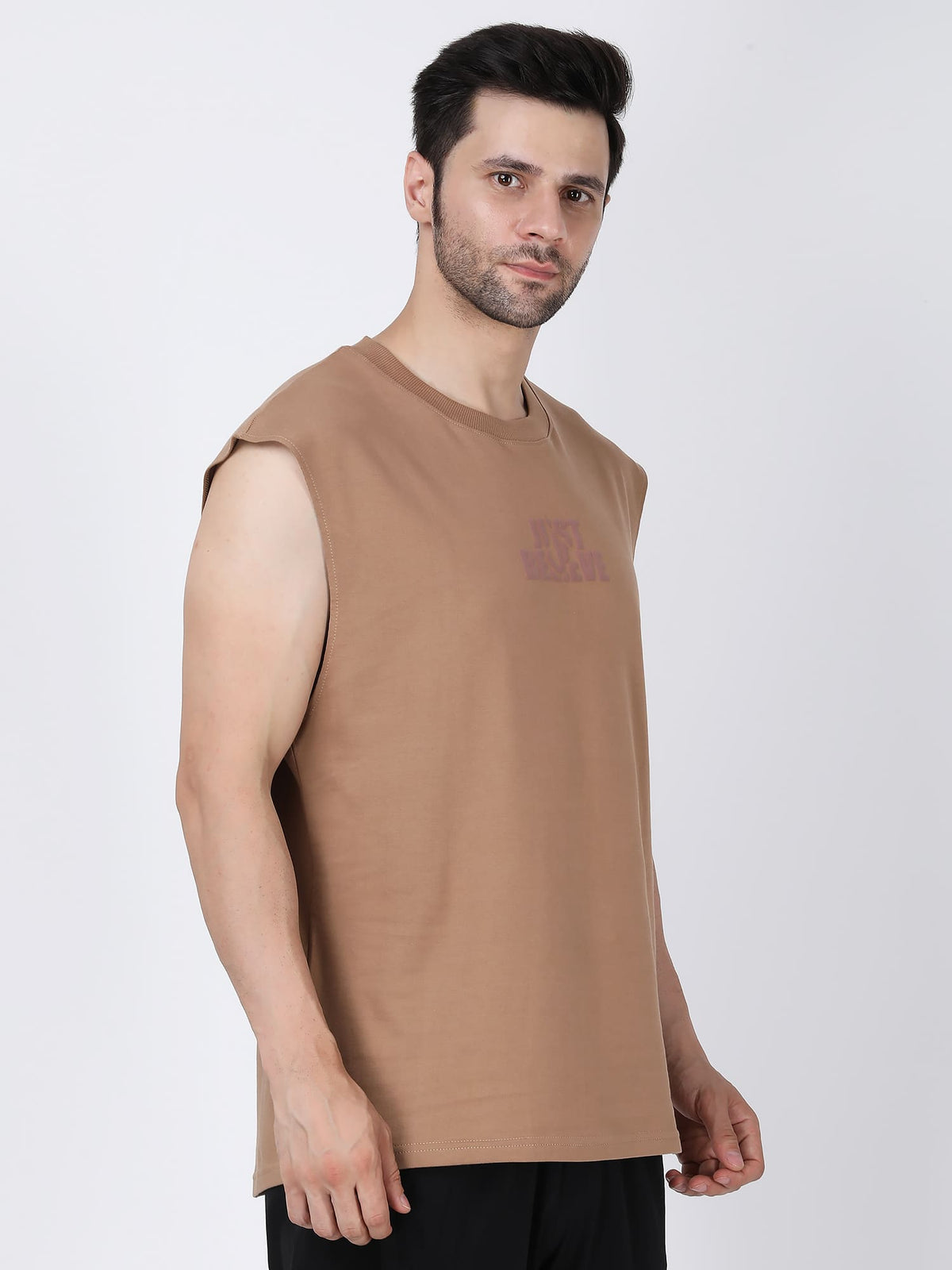 Essential Oversized Active Vest (Beige)