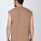 Essential Oversized Active Vest (Beige)