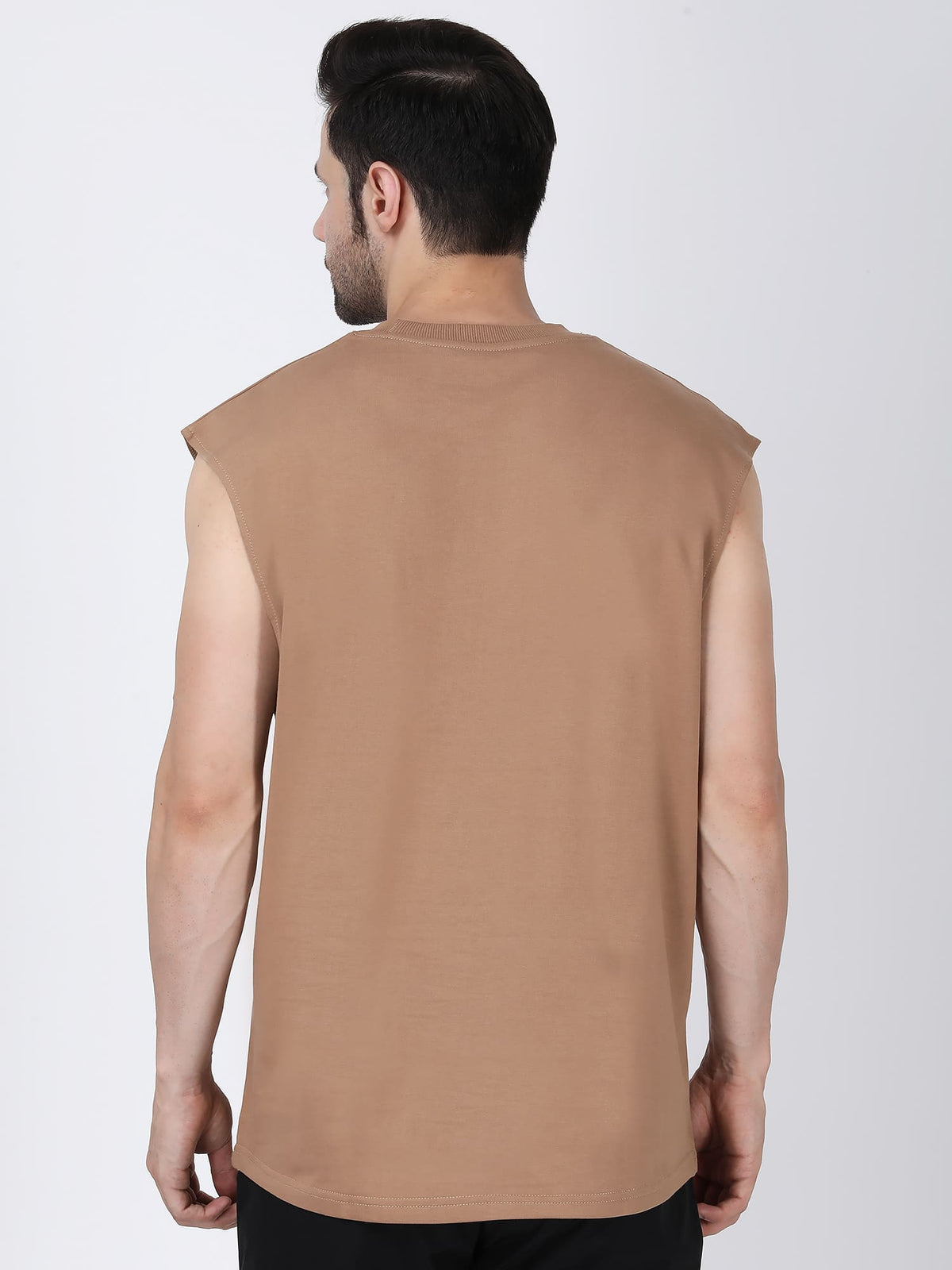 Essential Oversized Active Vest (Beige)