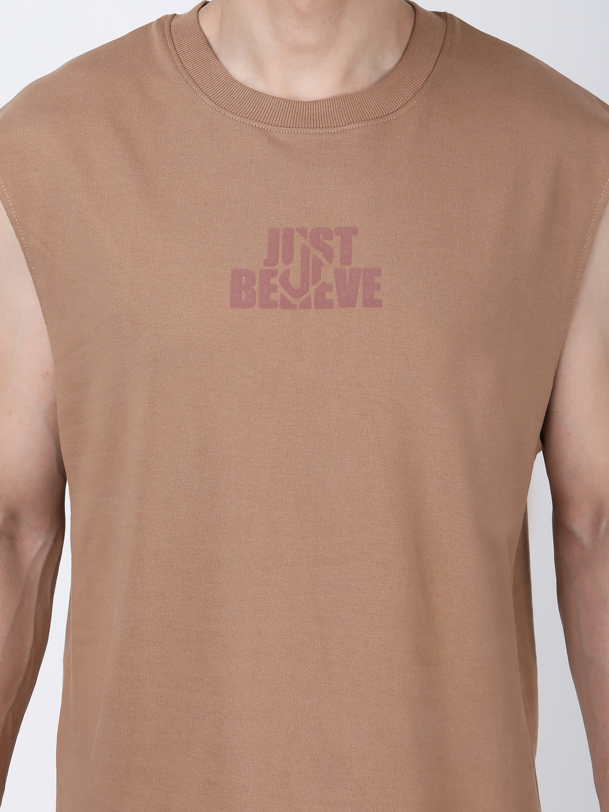 Essential Oversized Active Vest (Beige)