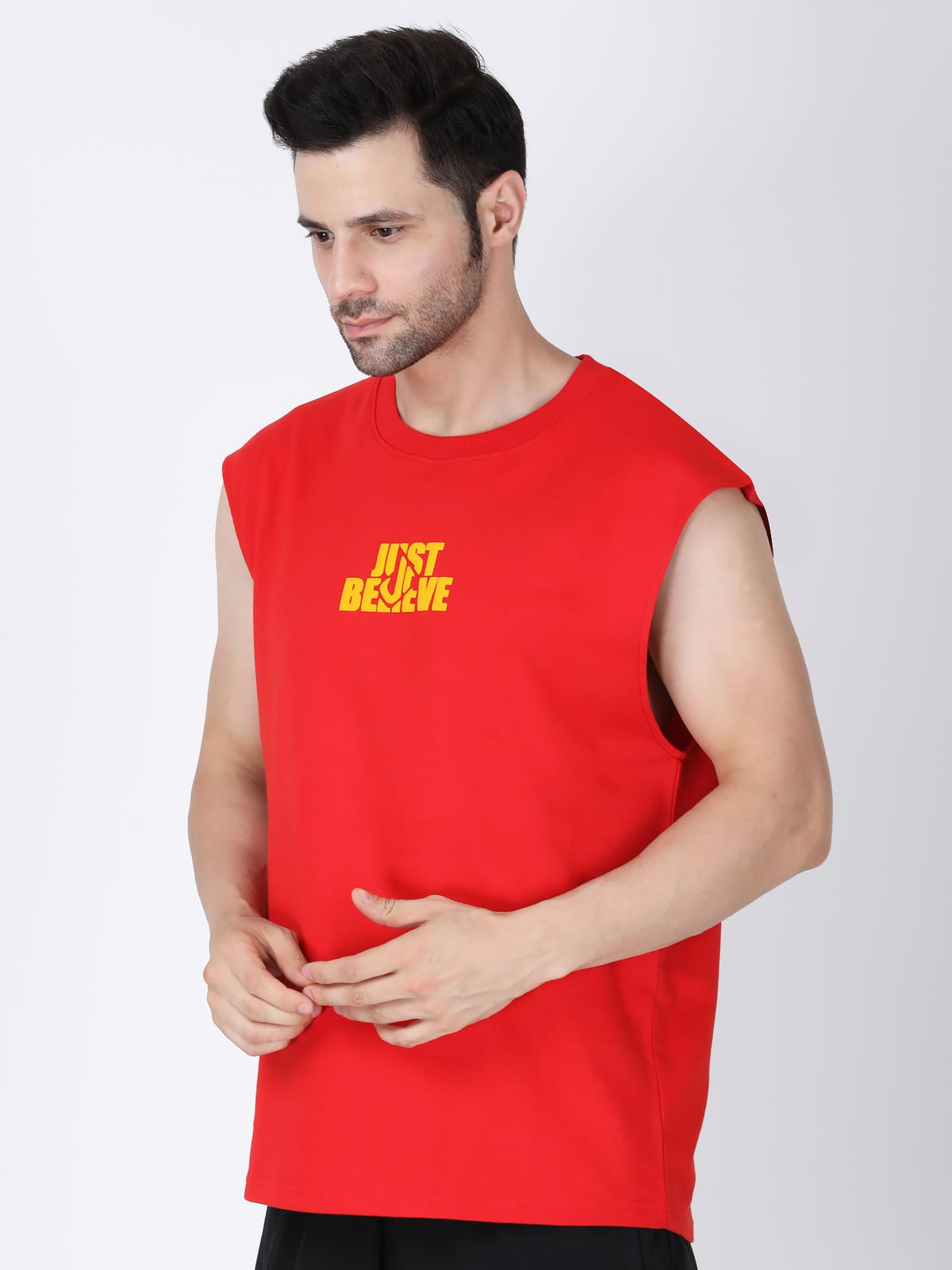 Essential Oversized Active Vest (Red)