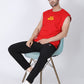 Essential Oversized Active Vest (Red)