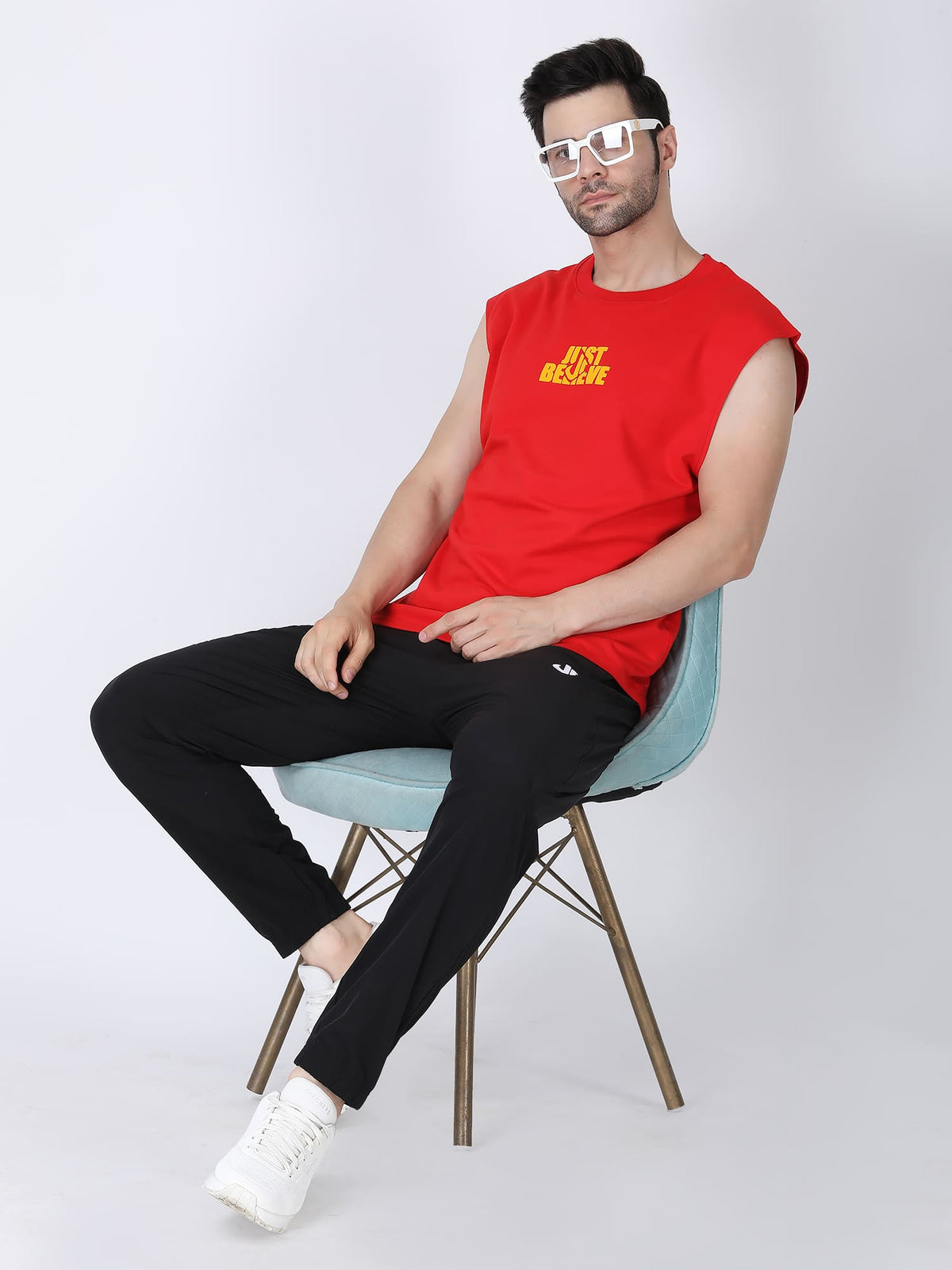 Essential Oversized Active Vest (Red)