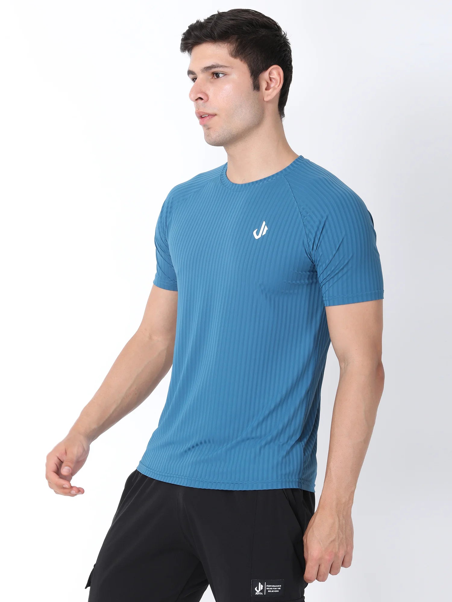 Jeffa Fit Fusion Nylon T-shirt in Blue