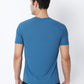 Back View of Jeffa Fit Fusion Nylon T-Shirt - Blue