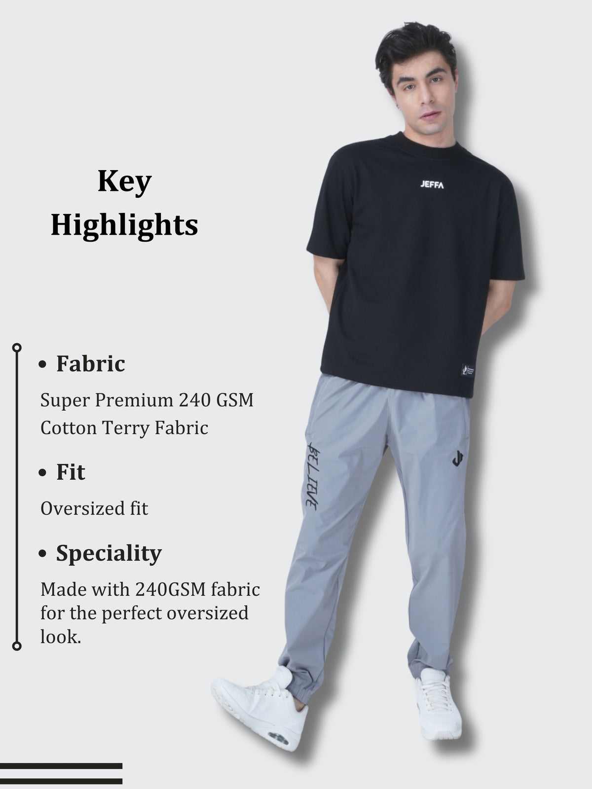 Essential Oversized T-shirt (Black)