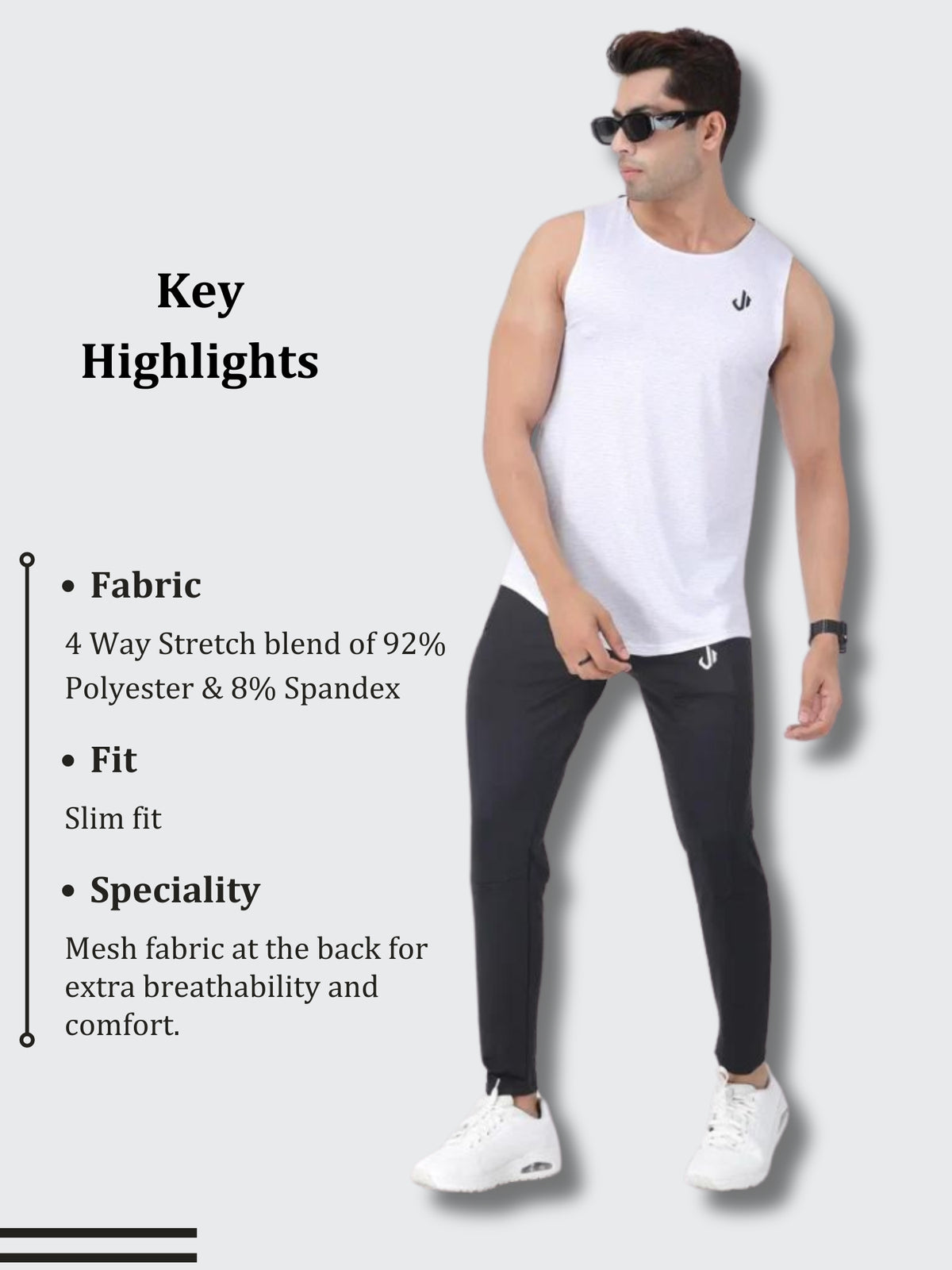 Mesh Motion Vest (White)
