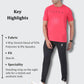 Black Polyester Track Pants Details