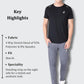 Grey Colour Polyester Track Pants Details