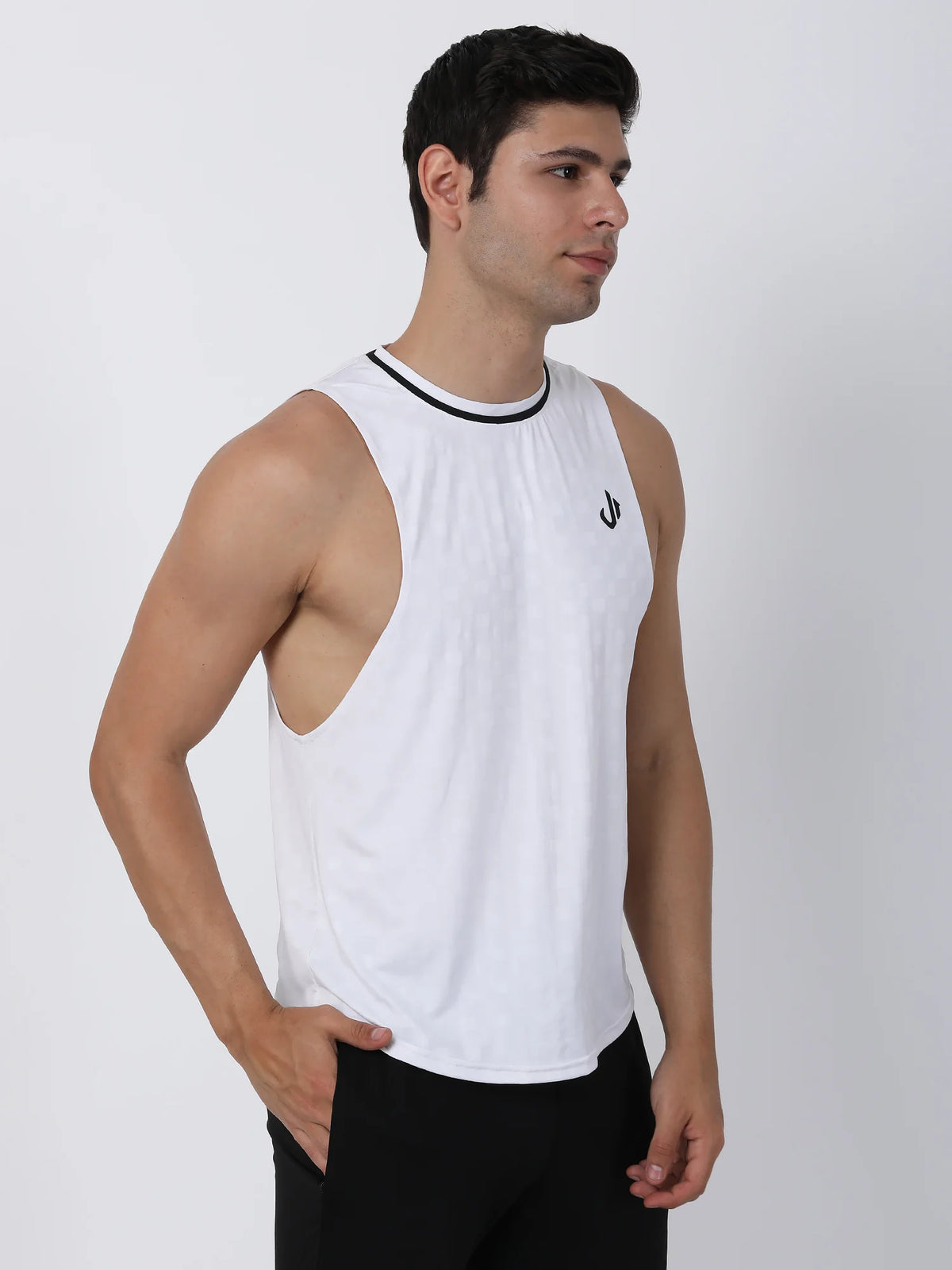 Jeffa PowerCore Deep Cut Vest White