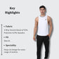 Powercore Deep Cut Vest (White)