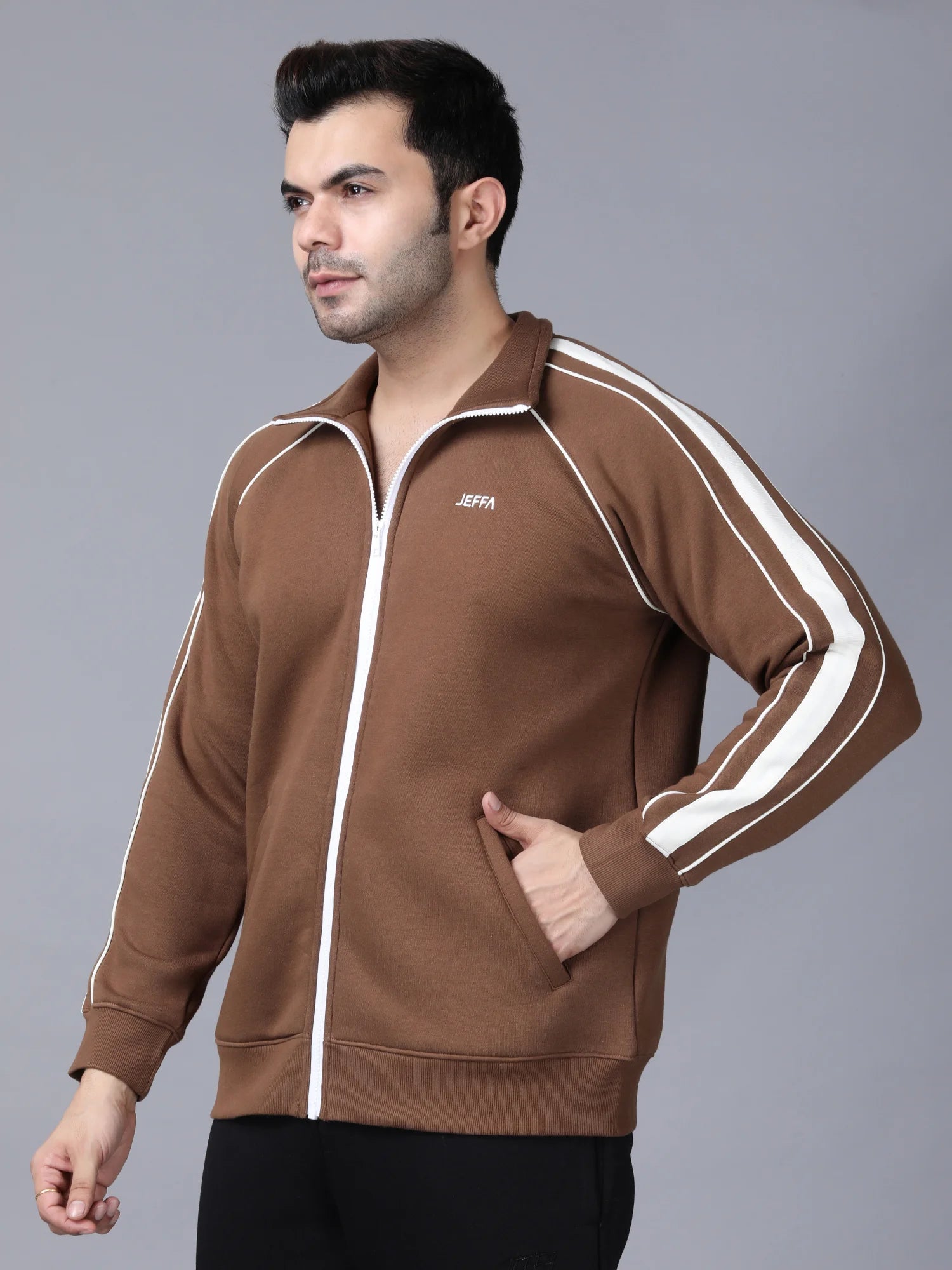 Beige Signature Fleece Jacket
