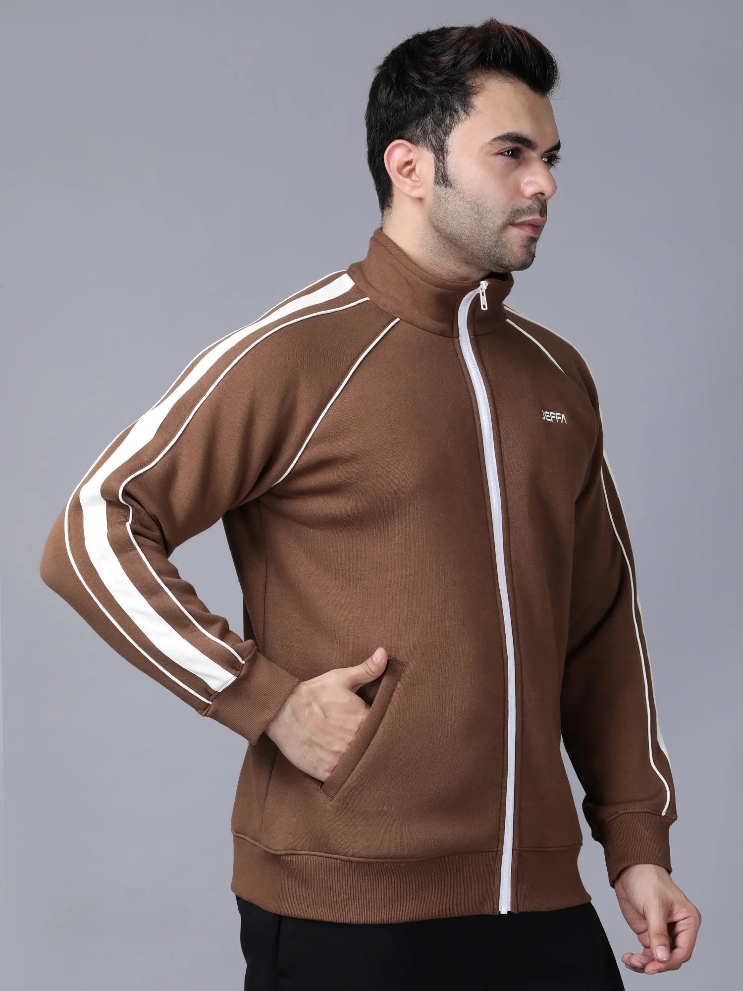 Beige Signature Fleece Jacket