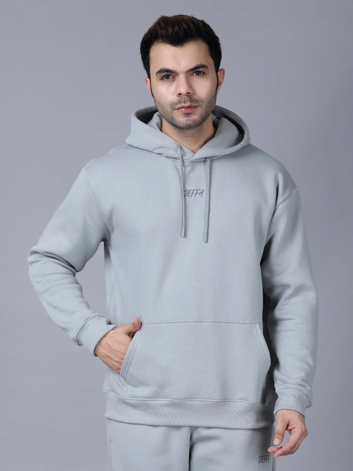 Grey Signature Oversized Hoodie