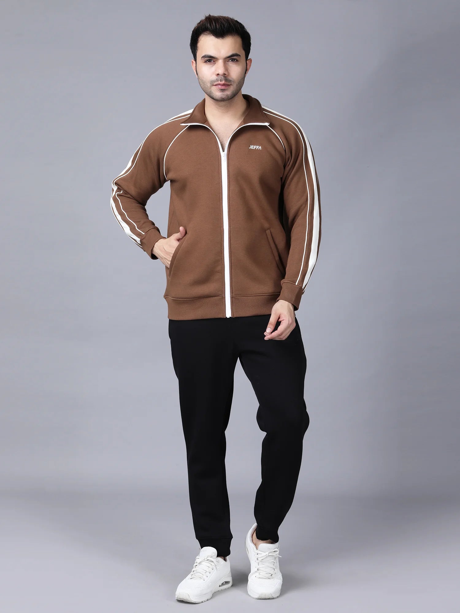 Beige Signature Fleece Jacket