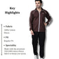Signature Fleece Jacket Brown Details