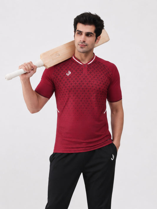 Elite Pro Coloured Cricket Jersey (Red)