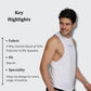 White Deep Cut Training Vest